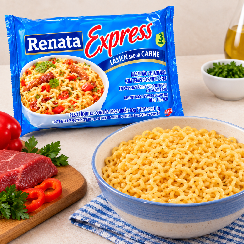 Fideos Instantáneos Renata Sabor a Carne 85g