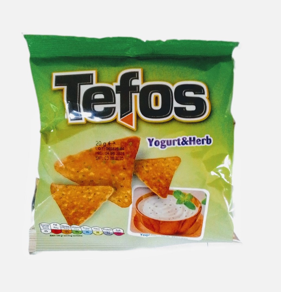 Chips Tefos Yogurt 20g
