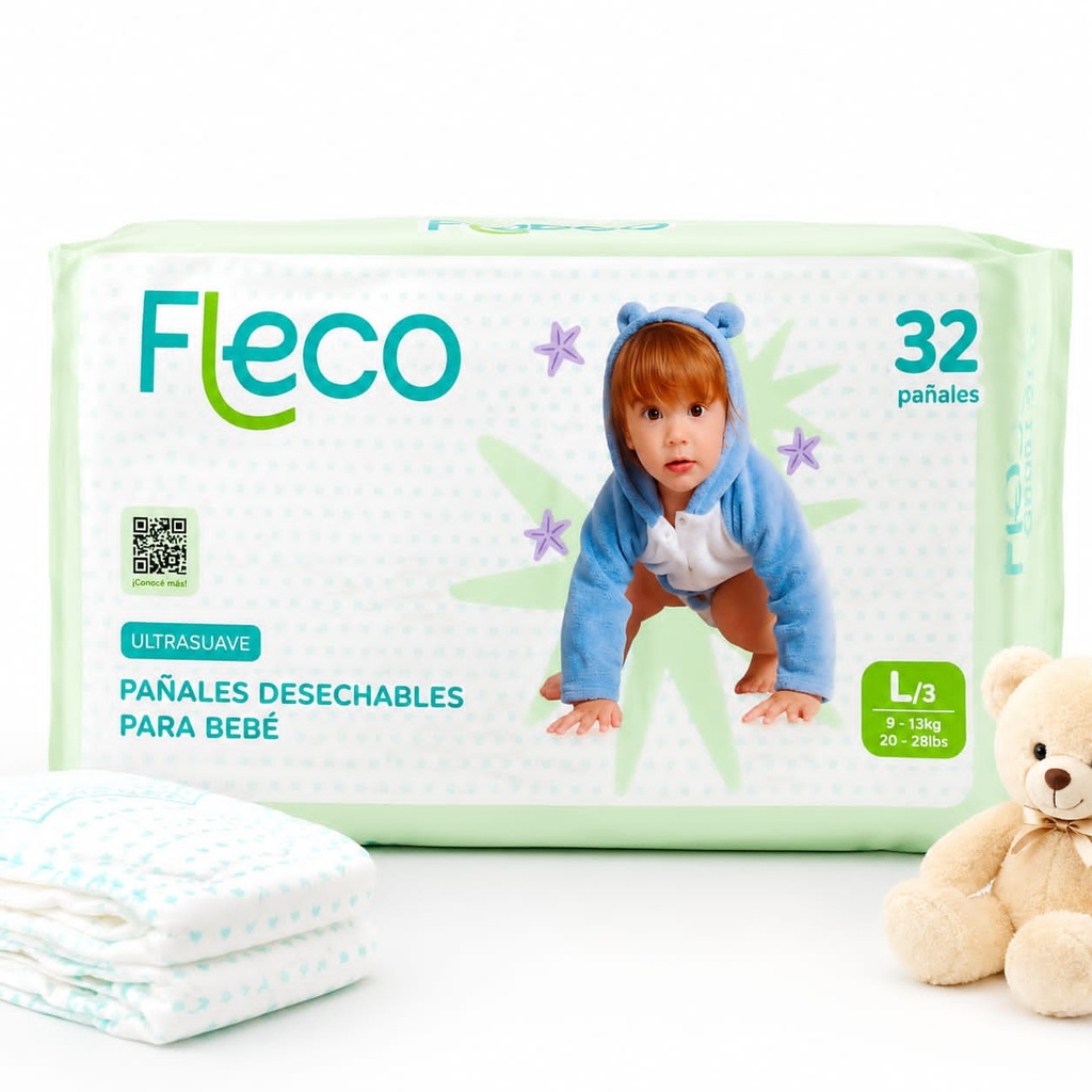 Pamper Fleco Talla II (32u)
