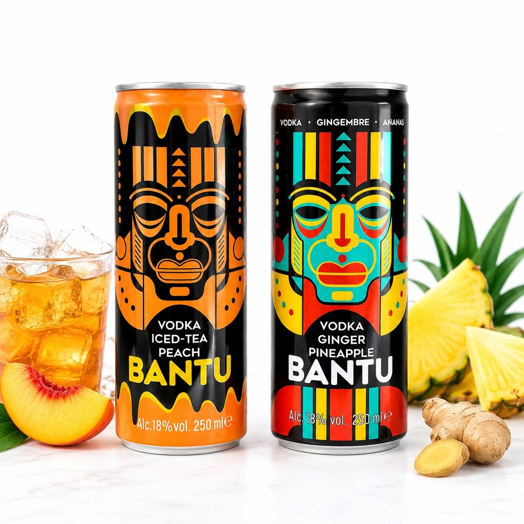 Energizante con Vodka Bantu