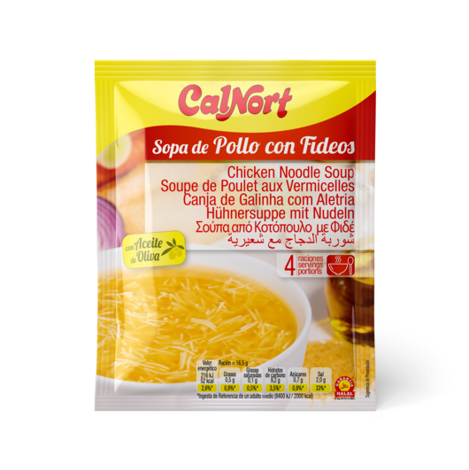 Sopa de Pollo con Fideos 66g Calnort
