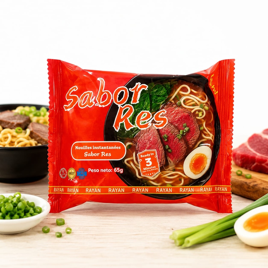 Sopa de Fideos Sabor Res "TB FOOD