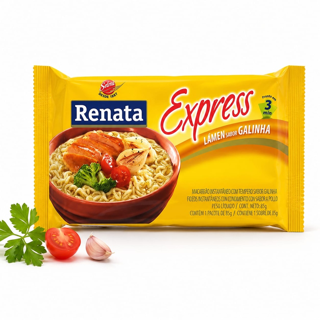 Fideos Instantaneos (Noodles) sabor a Pollo 85g Renata