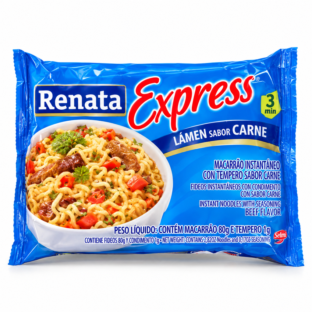 Fideos Instantáneos Renata Sabor a Carne 85g