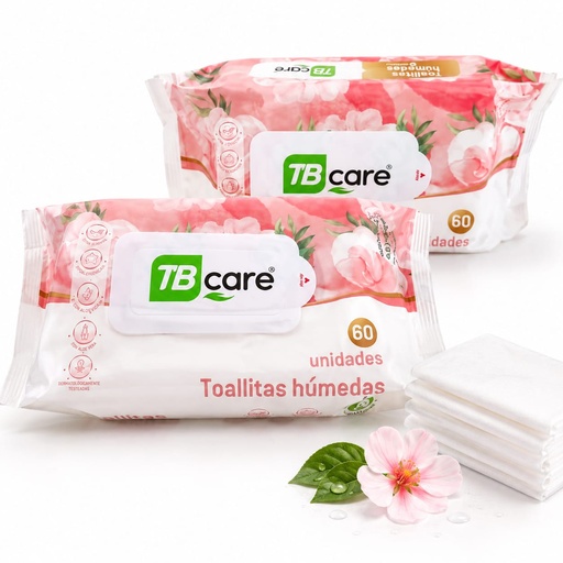 Toallitas húmedas TB Care Jazmín (60u)