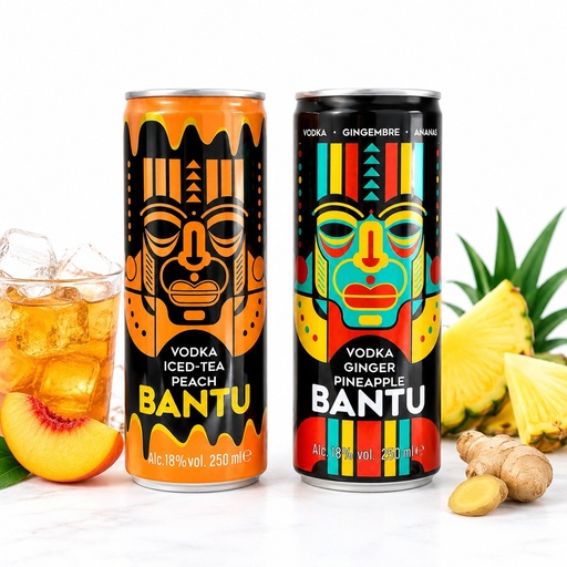 Energizante con Vodka Bantu