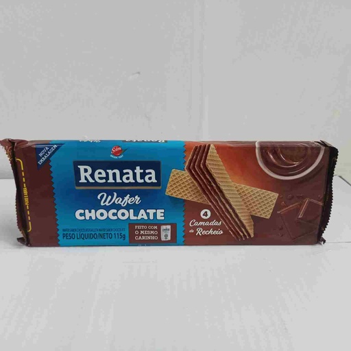 WAFER SABOR CHOCOLATE 115G RENATA