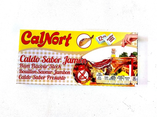 Caldo de Jamon pastilla 10 g Calnort