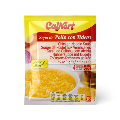Sopa de Pollo con Fideos 66g Calnort