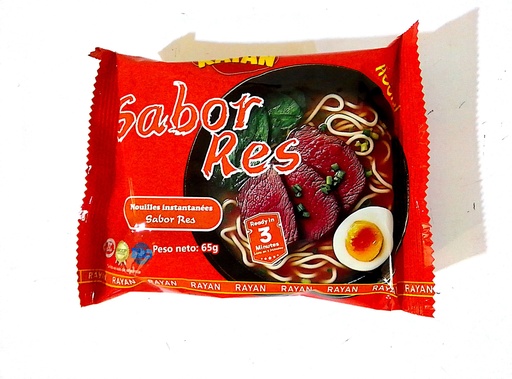 Sopa de Fideos Sabor Carne de Res "Rayan"