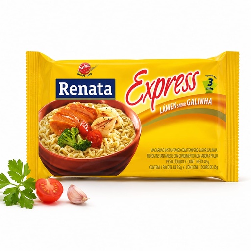 Fideos Instantaneos (Noodles) sabor a Pollo 85g Renata